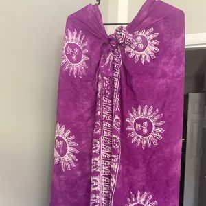 Tie around beach cover up